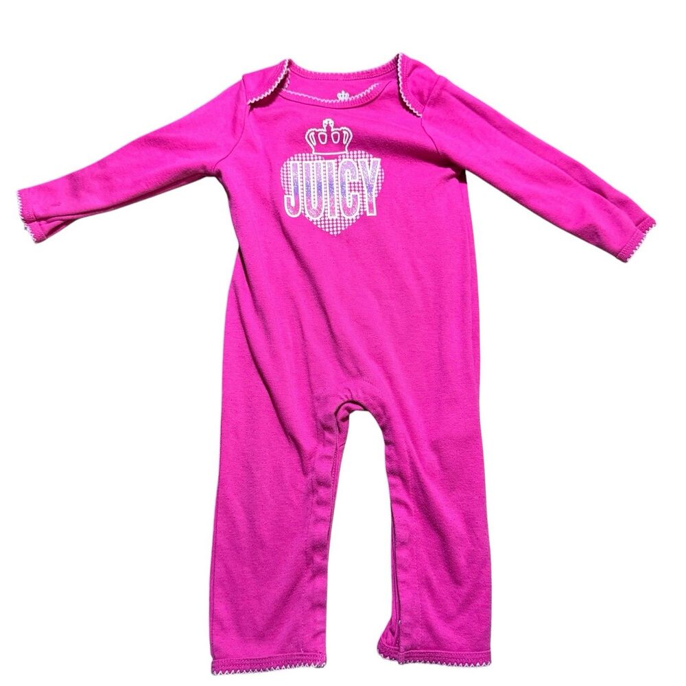 JUICY by Juicy Couture 12 M month baby girl bodysuit‎ one piece pink